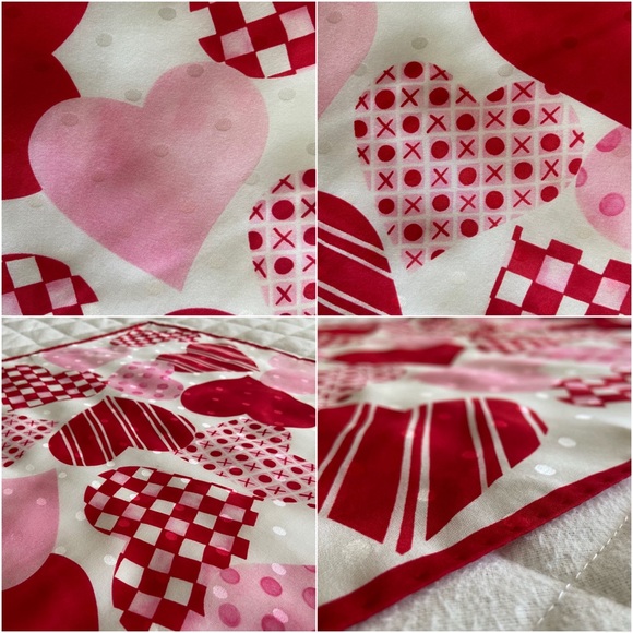 💕 Talbots & Liz Claiborne, Vintage Be My Valentine Scarf & Wristlet Bundle - Picture 8 of 16